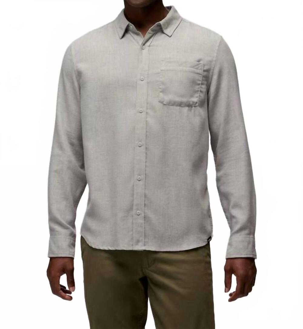 NEW PRANA mendocino button down shirt in river rock
